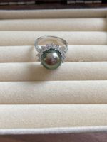 11.2 mm Tahiti Perlen Ring /echte Perle