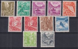 A14) Lot Landschaft 201z - 209z, mit Gummi ohne Falz