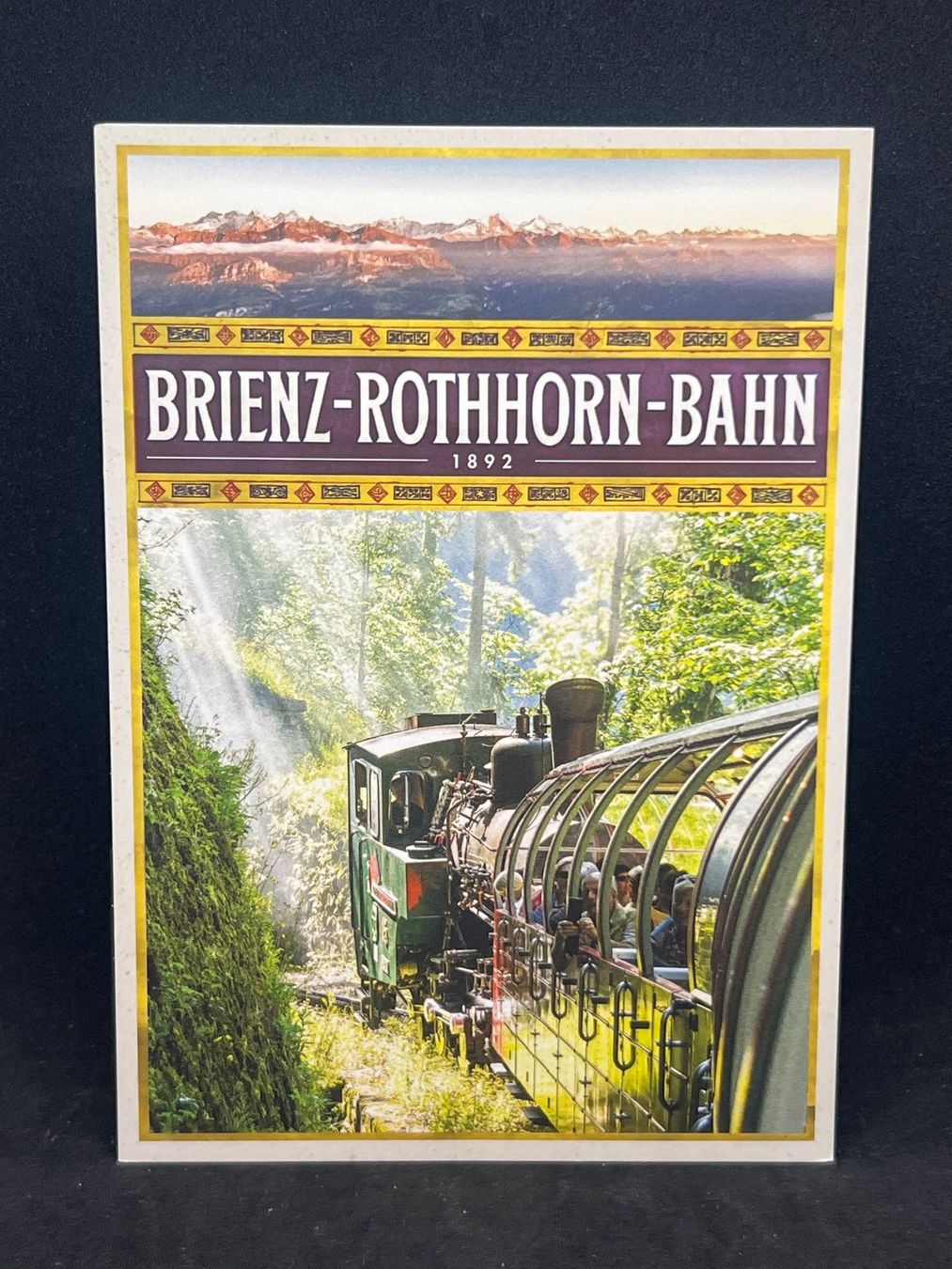 Cartoline postali: Ansichtskarte: Brienz-Rothhorn-Bahn 1892 – Usato da Widnau venduto da Brusi9