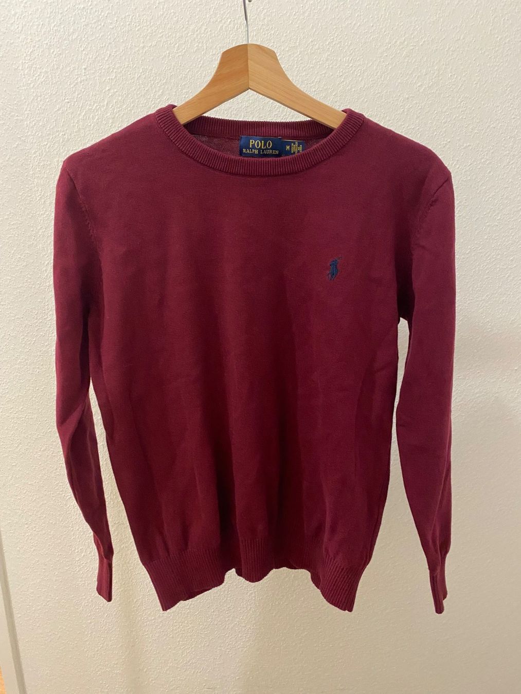 Polo Ralph Lauren Maglioni & Felpe: Ralph Lauren Polo Pullover / Langarm Custom Fit rot Gr. M – Usato da Pratteln venduto da a23_j2gs 9