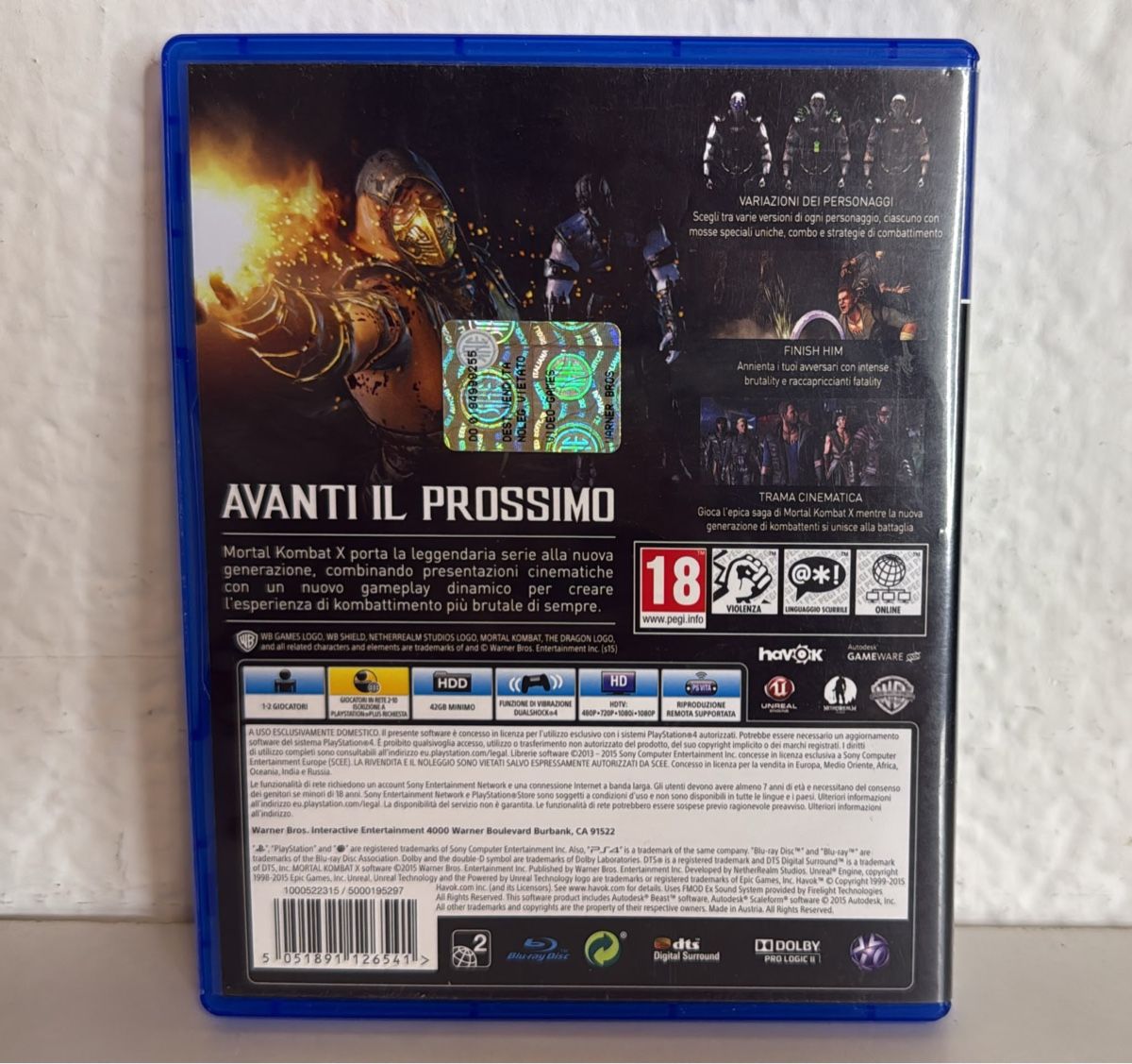 Sony Giochi: Mortal Kombat X PS4/PS5 - Game Disc and Case – Usato da Ehrendingen venduto da bubulence 1