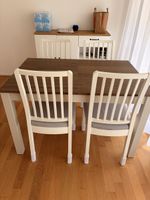 Esstisch 120/170x 80 und 4 Stühle