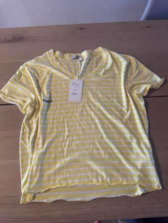 Liv Bergen Damen T-Shirt Grösse S gelb gestreift neu