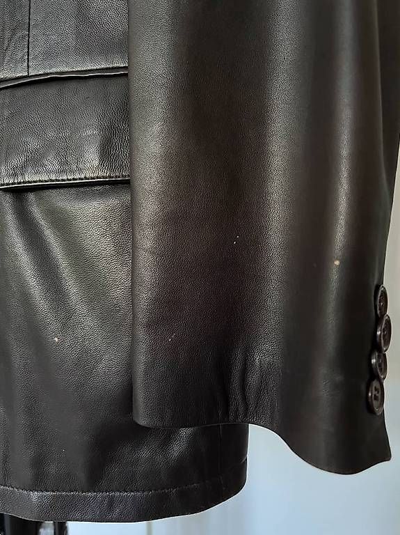 Giacche: Herren Blazer Lederjacke (Braun) – Usato da Lutry venduto da Tim3573 3