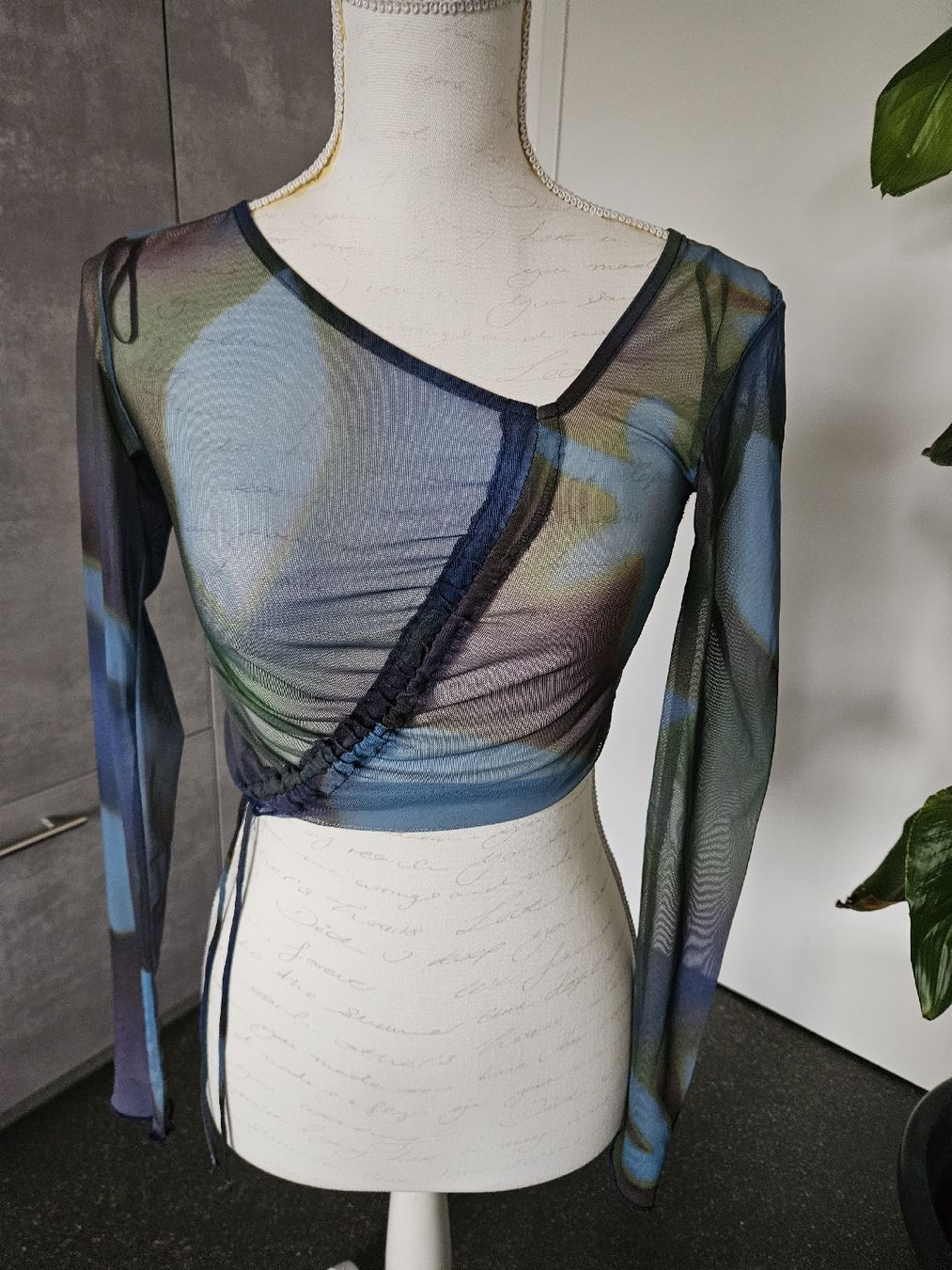 Pull&Bear Tops: Pull&Bear  Top Print Langarm XS neuwertig meches – Neu (gemäss Beschreibung) aus Anwil von tamoos