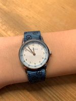 Armbanduhr "MILLOW" mit Smileys in blau