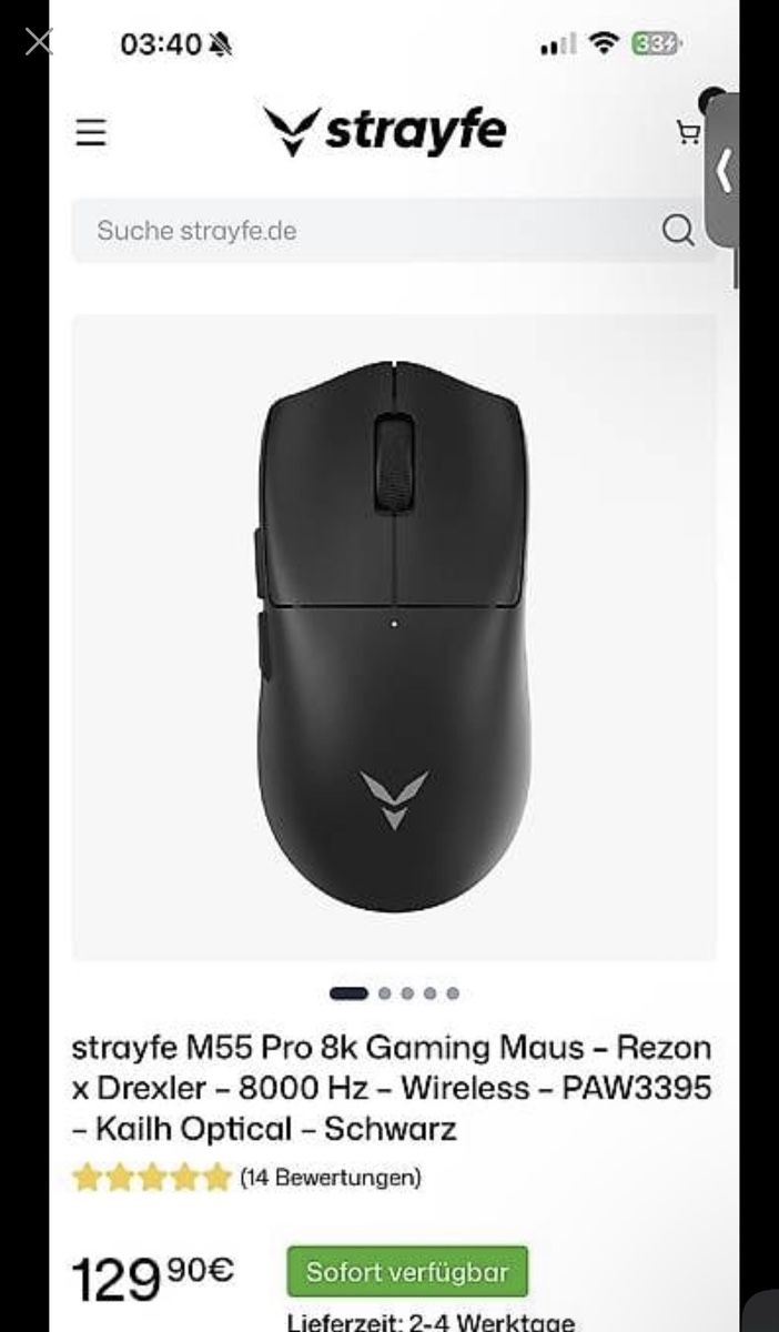 Mouse: Gaming maus rezon x drexler m55 pro – Usato da Oberrohrdorf venduto da tech.inventory 1