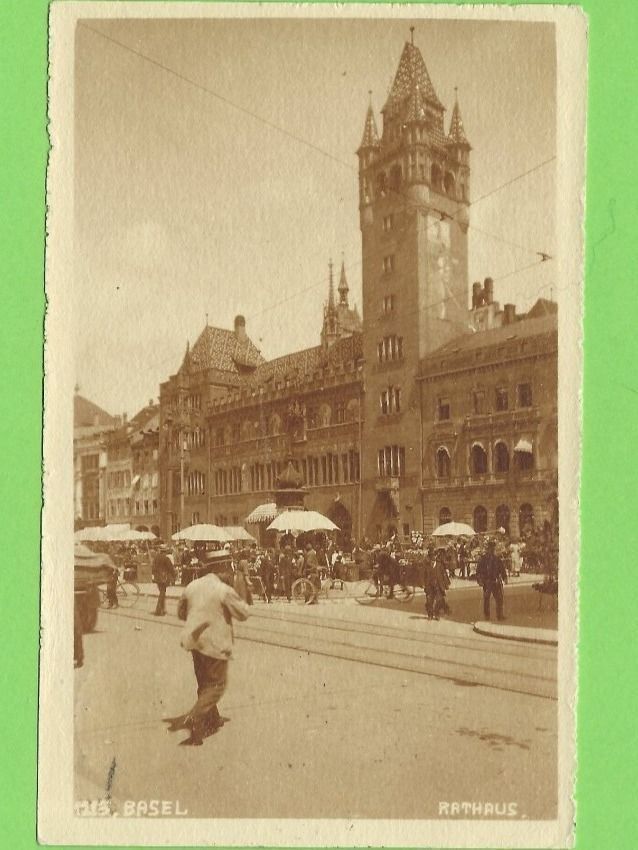 Ansichtskarten: Basel Rathaus – Gebraucht aus Zürich von t24_de