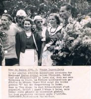Hugo Koblet 1925-64 Autogramm Pressefoto Tour de Suisse 1951