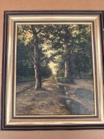 Signiertes Ölgemälde Waldlandschaft – gerahmt – Kunst-Galeri
