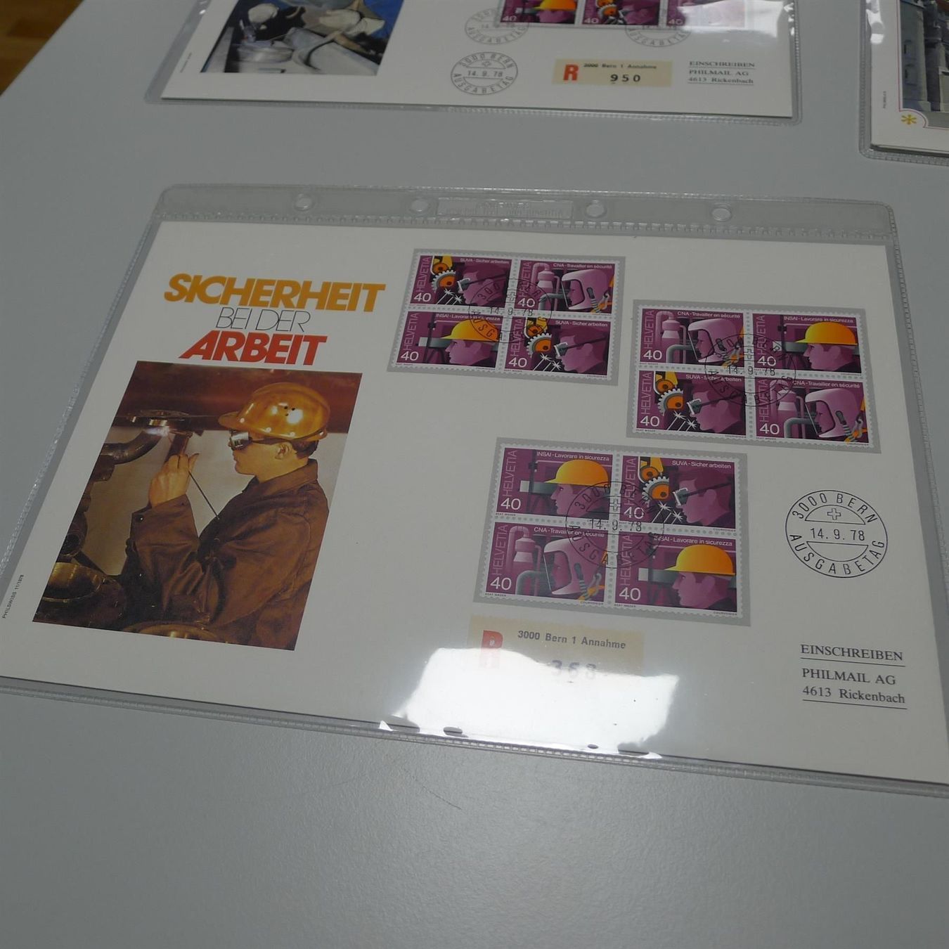 Alle Briefmarken: 1978: 4 Briefe Luxus, mit Blocks, günstig ! – Gebraucht aus Sursee von Luzernerraute 3