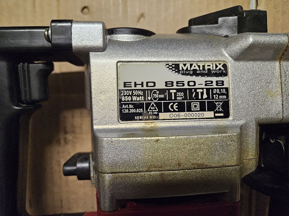 Matrix Bohrhammer EHD 850-28, Koffer, Bohrer-Set - Top! (Gebraucht) in ...