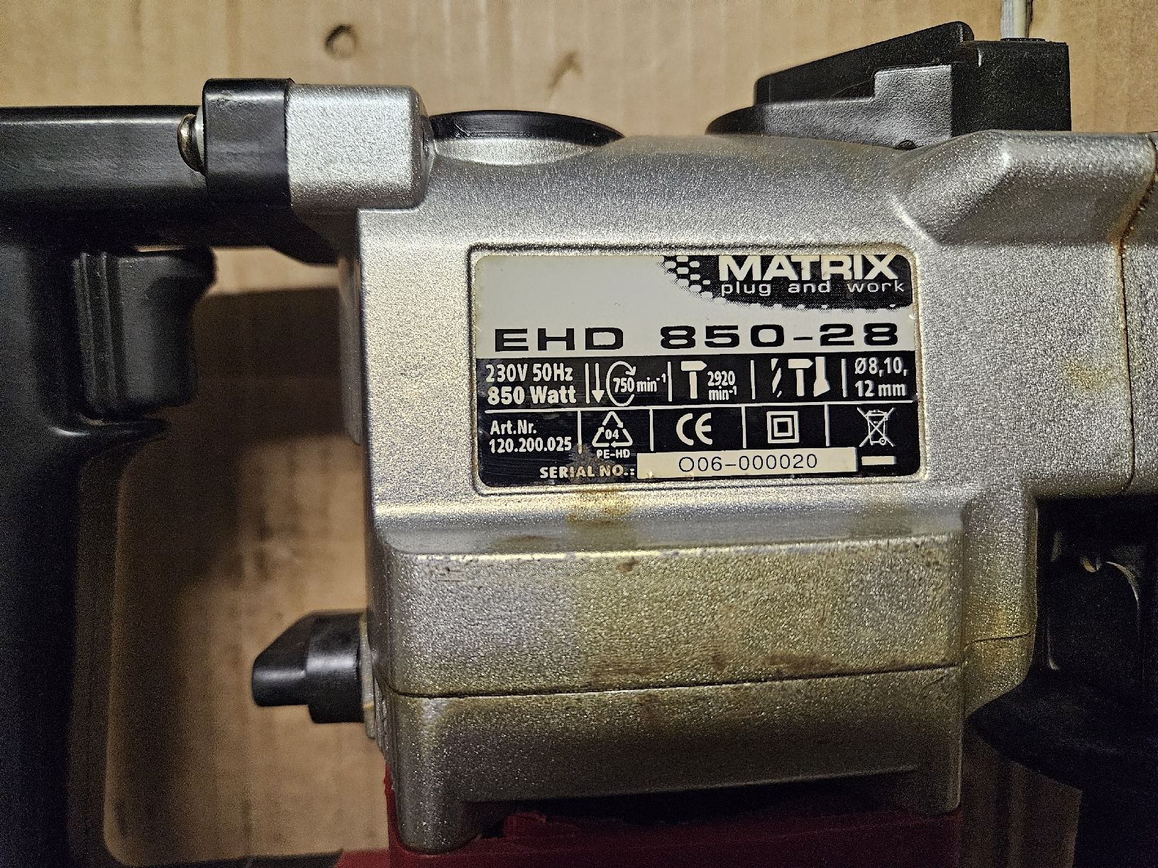 Matrix Bohrhammer EHD 850-28, Koffer, Bohrer-Set - Top! (Gebraucht) in ...