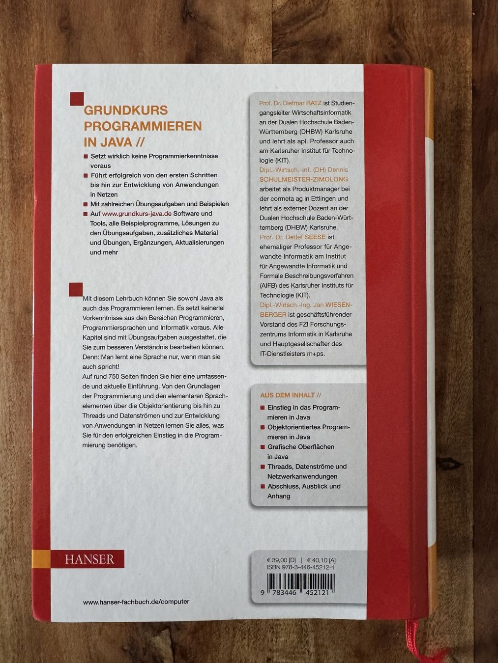 Libri: Java-Programmierbuch, 8. Auflage - Top Zustand! – Usato da Bern venduto da Beschte 1