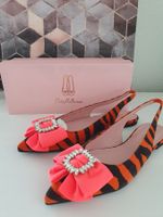 Schuhe Pretty Ballerinas, Leder, Größe 40, orange
