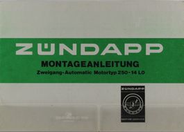 MONTAGEANLEITUNG | ZÜNDAPP 2 GANG-AUTOMAT TYP 250 | AB 1978