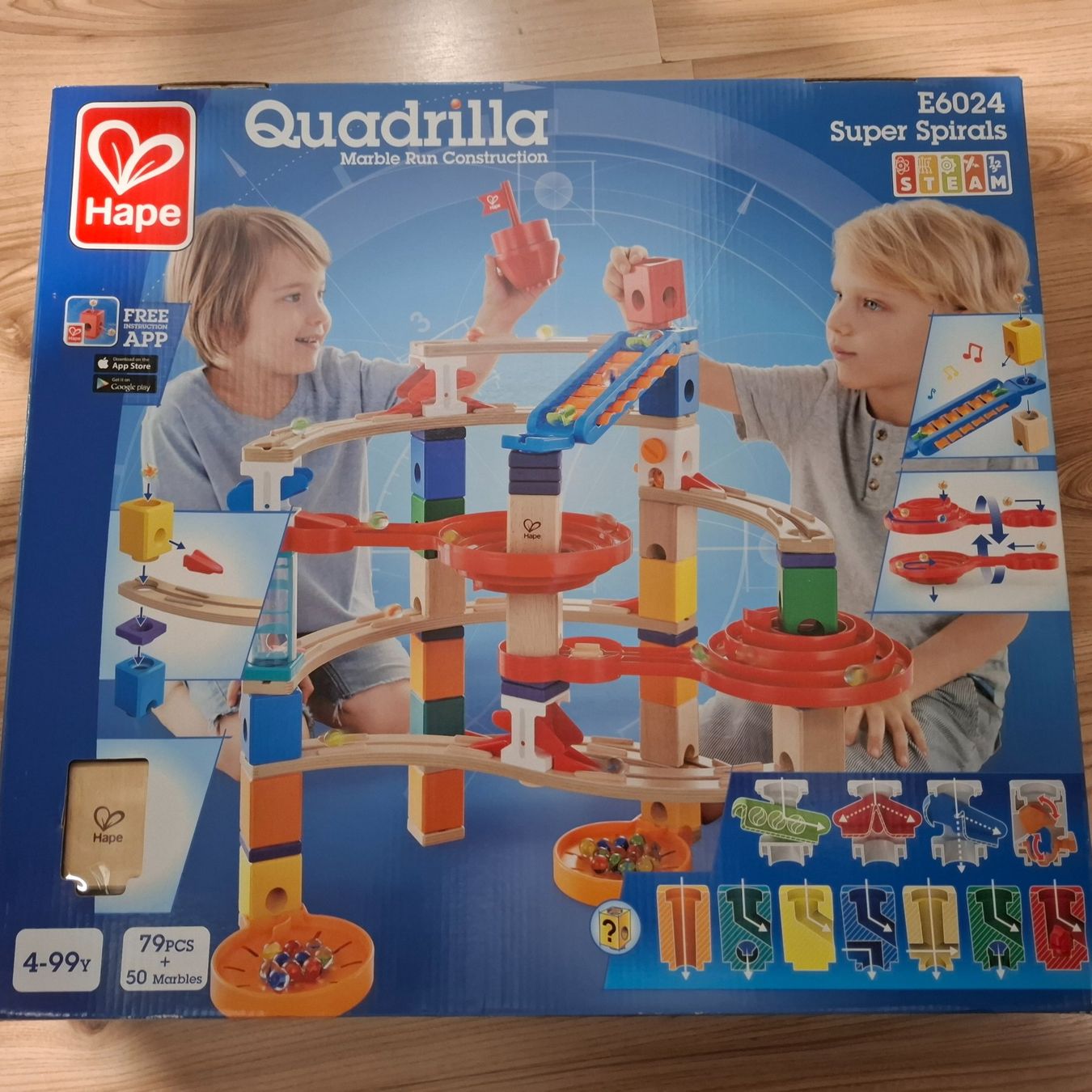 Hape Giocattoli: NEU Quadrilla Kugelbahn E 6024 – Nuovo e nell'imballaggio originale da Schöftland venduto da mir_f9w6