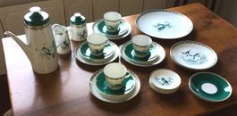 Lichte Fine China Porz. Kaffeeges. Feld-u.Waldtiere 27 Teile
