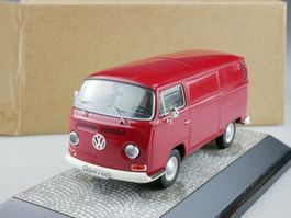VW T2a Kastenwagen 1967-1971 dunkelrot / weiss      1:43