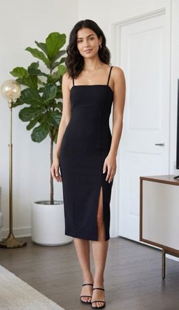 Twinset abito midi con spacco laterale nella parte anteriore
