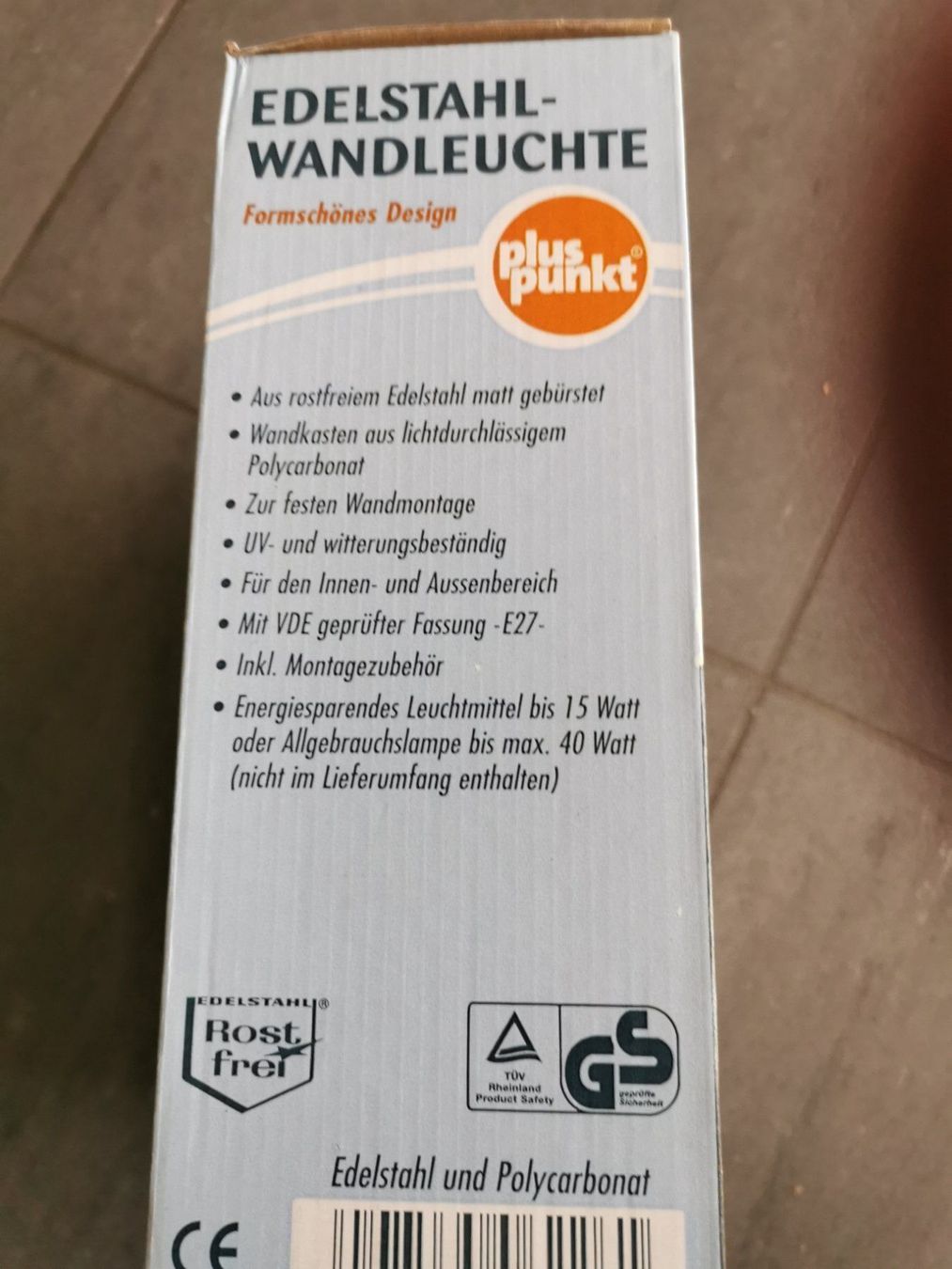 Lampen: Wandleuchte Edelstahl Neu – Neu und originalverpackt aus Ins von joojooo 1