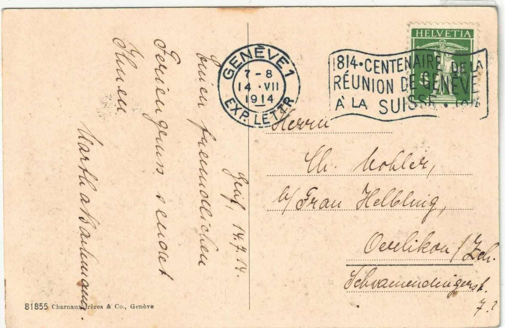 Cartes postales: Le Dent du Midi - Chalet - Alphütte – D'occasion à Ettingen par Kartenplanet 1