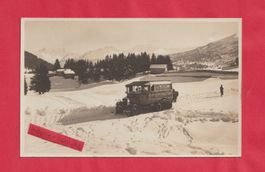 Winter Foto-Ansichtskarte Postauto Lenzerheide anno ca.1927
