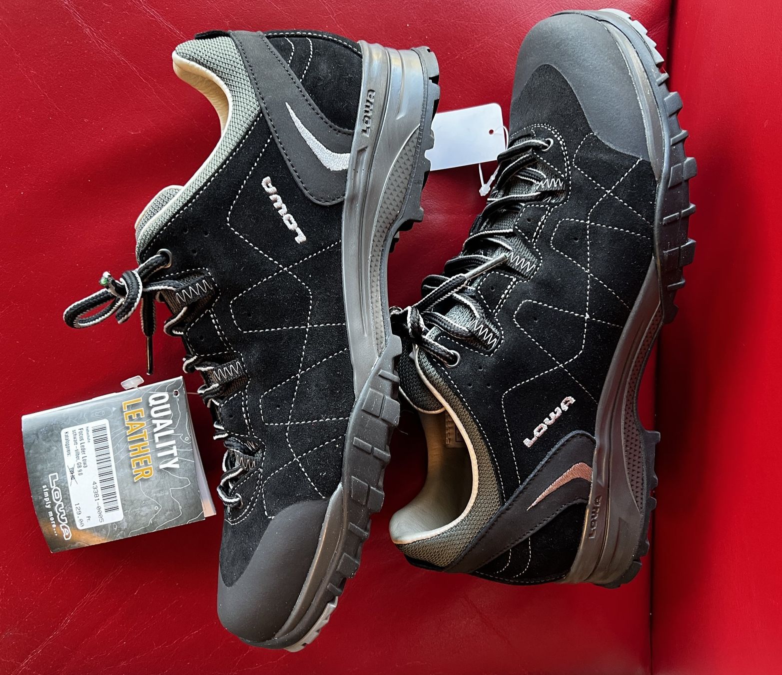 Scarpe da uomo: Lowa Trekkingschuhe Leder schwarz neu – Nuovo e nell'imballaggio originale da Wabern venduto da Dimidami 3
