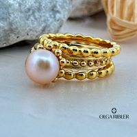 Edelstahl  Ring Set Grösse 61