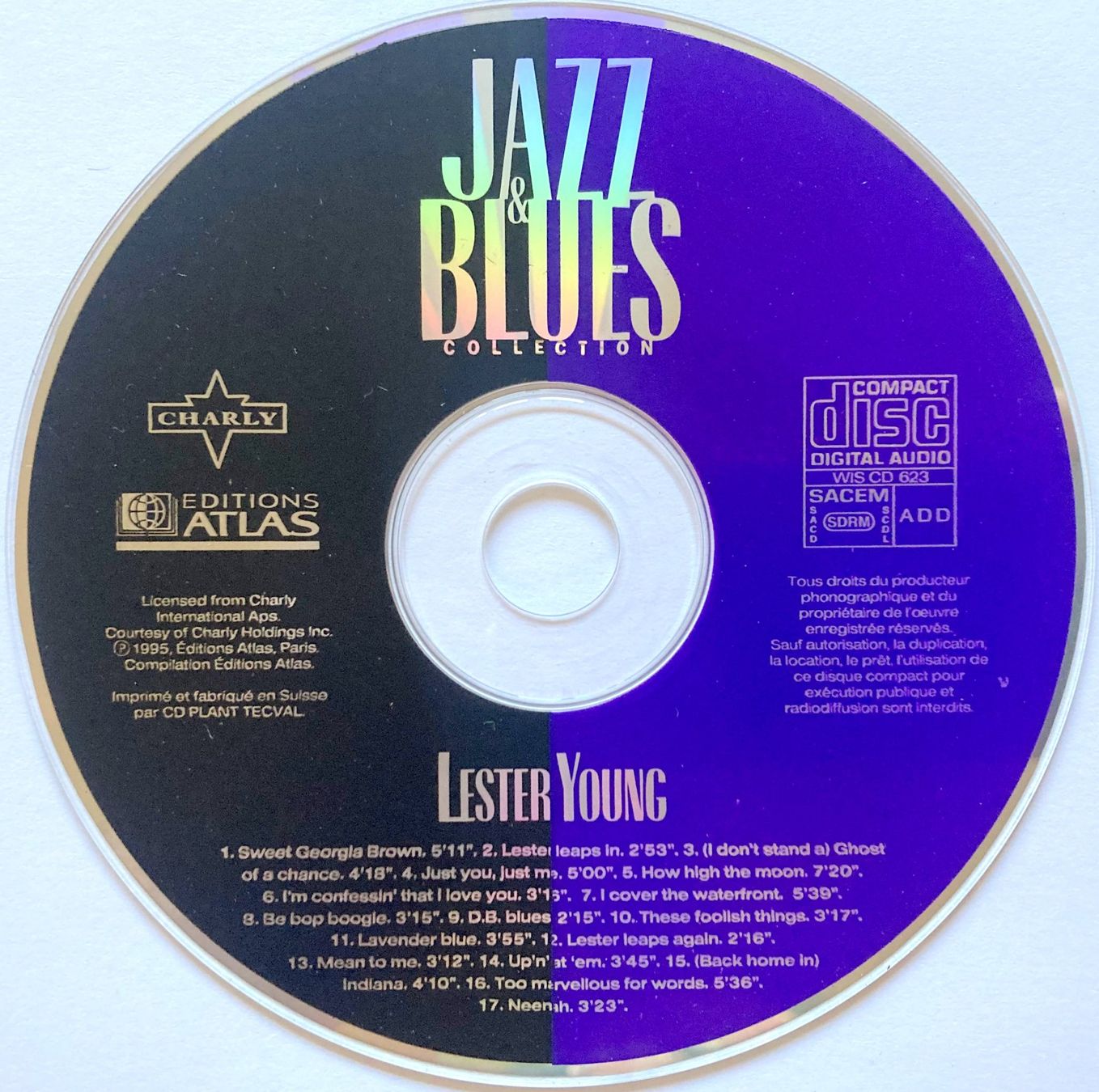 CD: LESTER YOUNG - JAZZ & BLUES – Usato da Bottens venduto da hotter-than-hell 2