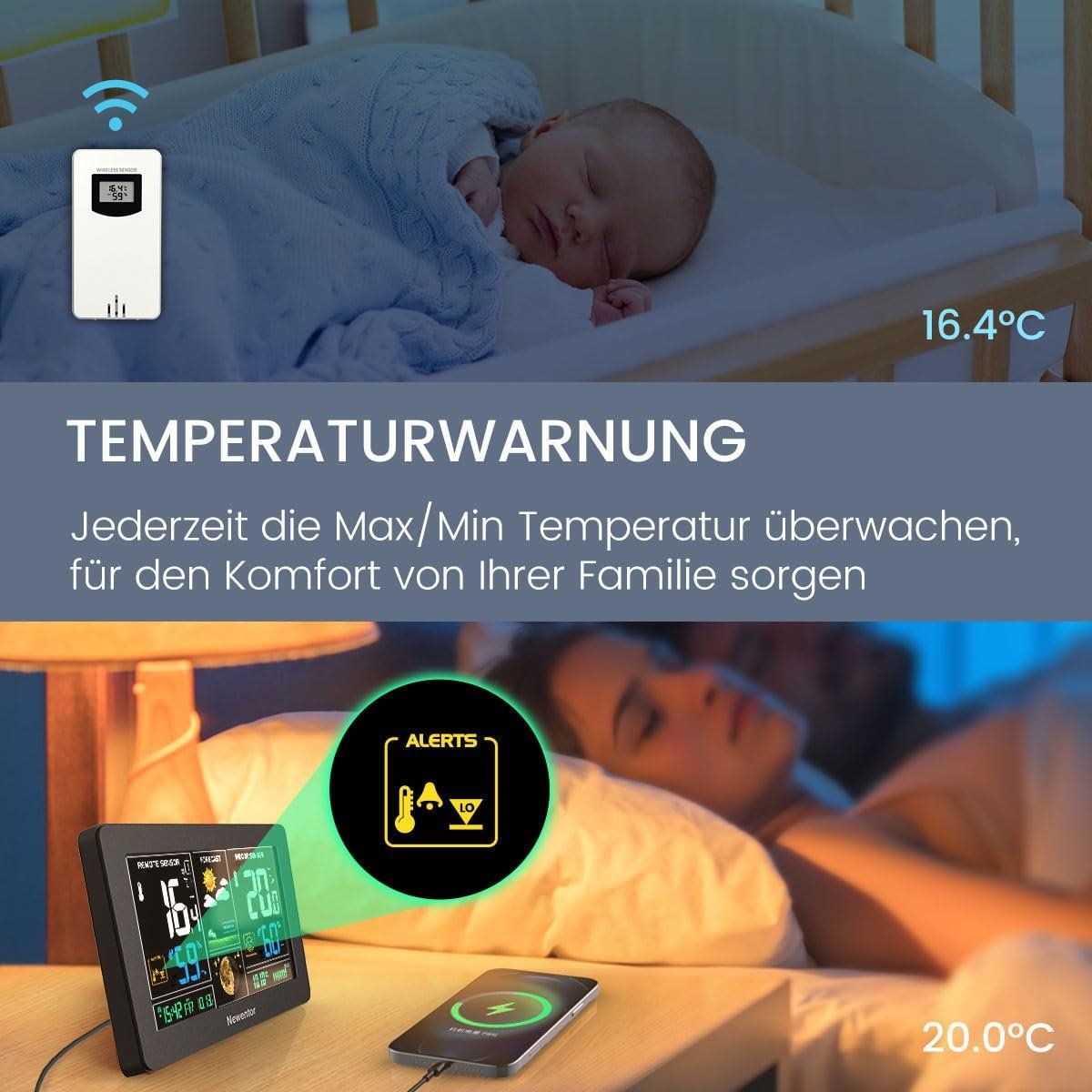 Sonstiges für Haushalt & Wohnen: Wetterstation Funk mit Außensensor – Neu und originalverpackt aus Nuglar von SaleRitter 8