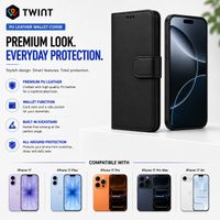 Leder wallet Hülle für iPhone 16/6 Pro /16 Pro Max/Plus/16e