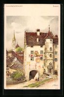 Litho Baden, Landvogteischloss im Stadtb