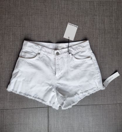 White denim shorts Reformation