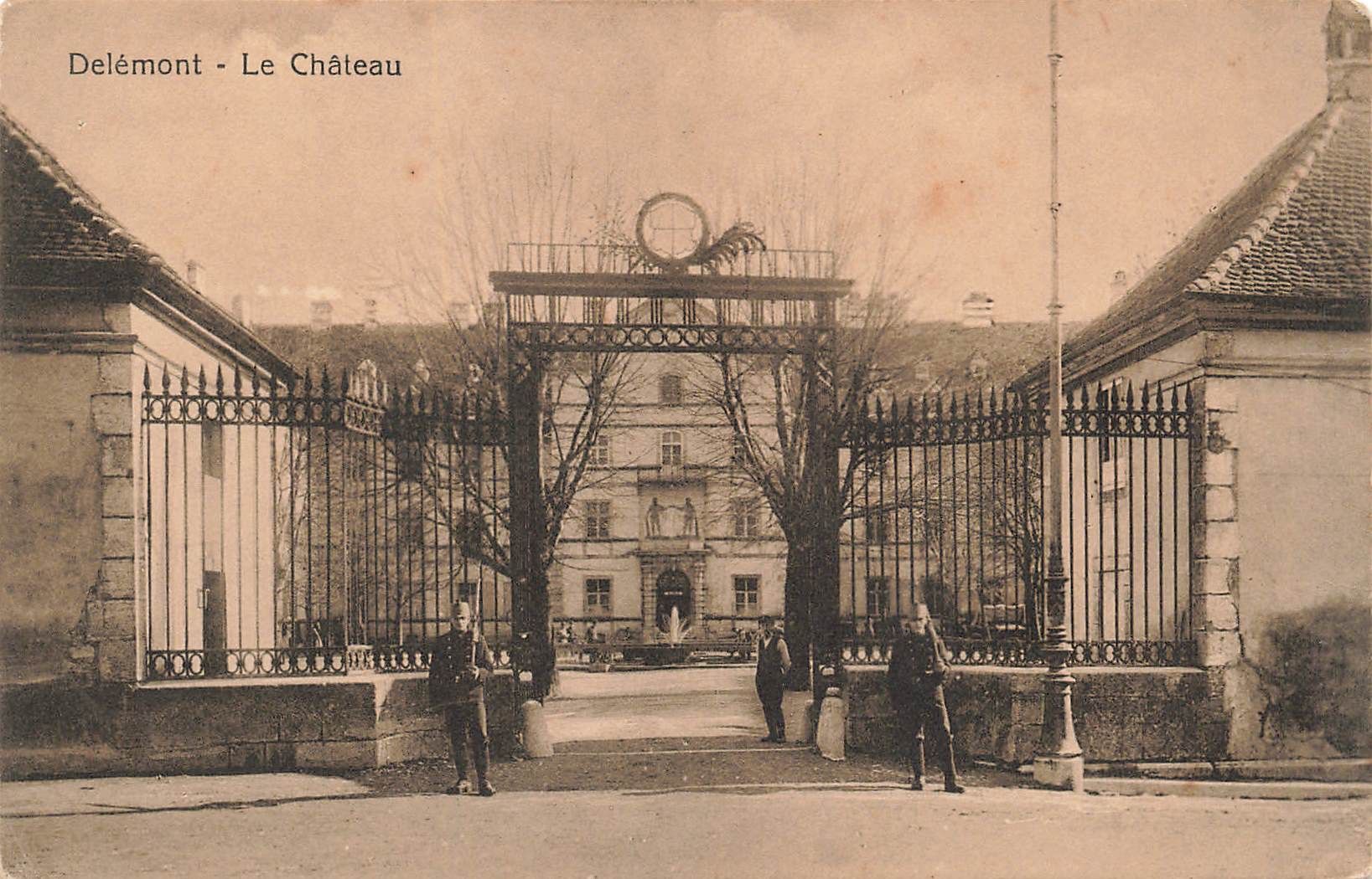 Cartoline postali: Delemont le château – Usato da Biasca venduto da Blenio71