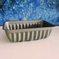 Backform für Kuchen gerippt grau gebraucht guter Zustand