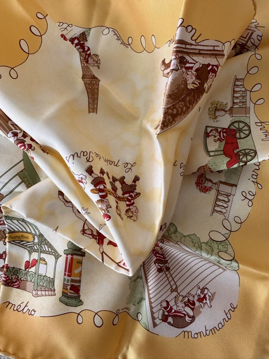 Hermès Foulard & Sciarpe: Hermès gavroche Les Triplés – Nuovo e nell'imballaggio originale da Genève venduto da Allisgood 3