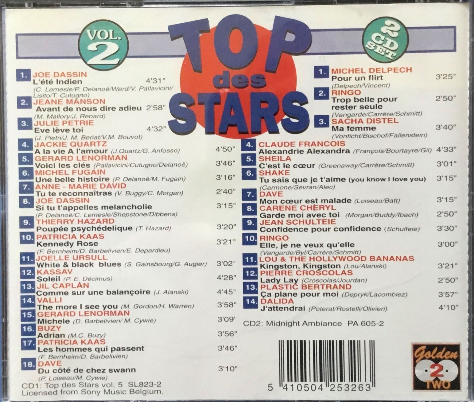 CDs: (4CD) Top des Stars Volume 1 + 2 – Gebraucht aus Serneus von kowalsky1 3