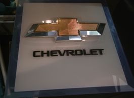 Chevrolet Werbeschild Emblem Logo gebraucht