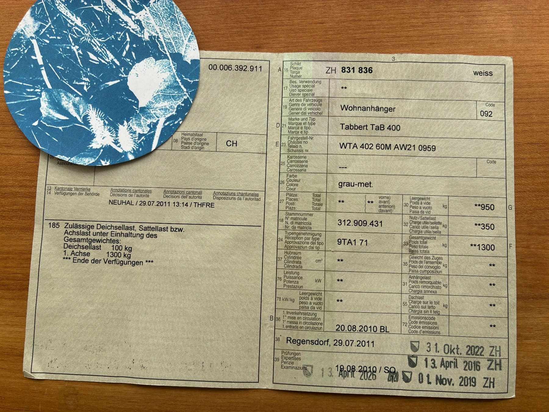 Tabbert Veicoli da campeggio: Wohnwagen T@B 400 – Usato da Uster venduto da ric012 8