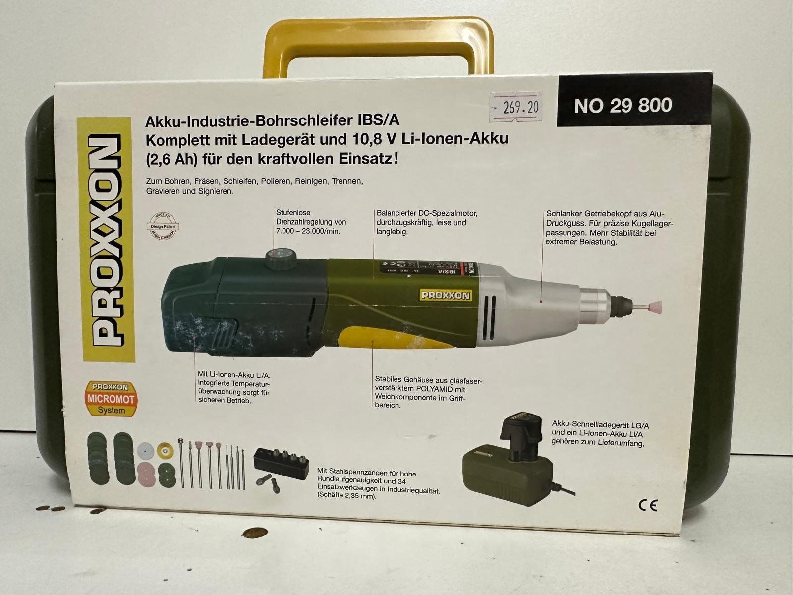Proxxon Tutte le macchine: Proxxon Akku-Industrie-Bohrschleifer – Nuovo e nell'imballaggio originale da Dagmersellen venduto da FBM-Bacheli