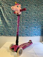 Micro Maxi Scooter Einhorn lila Leuchträder