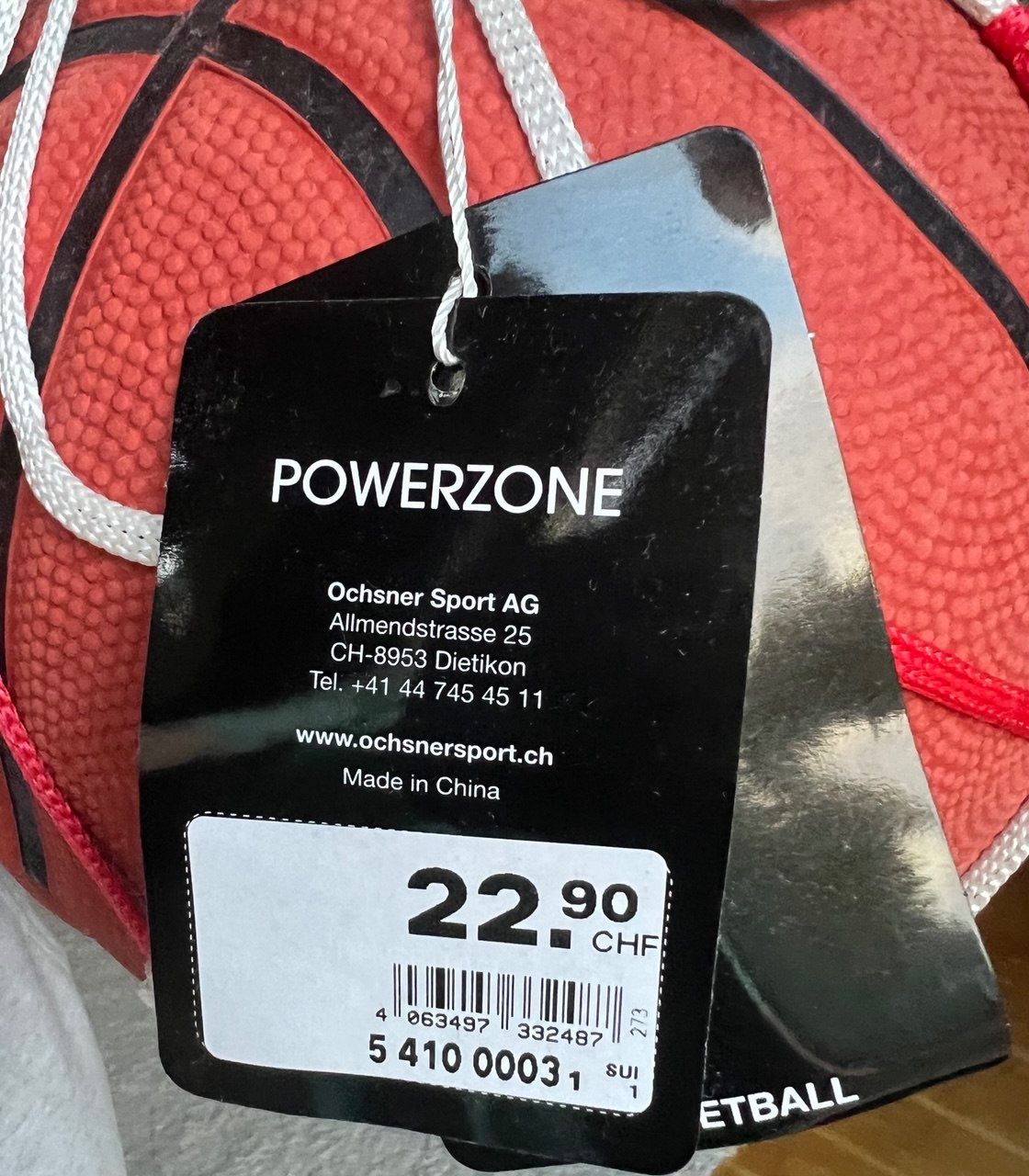 Palloni: POWERZONE Basketball Ball – Nuovo e nell'imballaggio originale da Vésenaz venduto da ane_l7pg 1