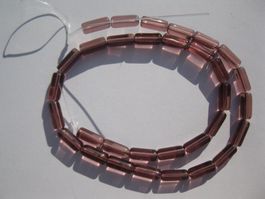 1 Strang Glasperlen, Rolle amethyst 10mm