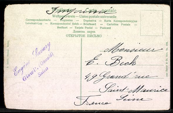 Cartoline postali: AK Sarnersee, Gesamtansicht – Usato da Berlin venduto da bartko-reher 1