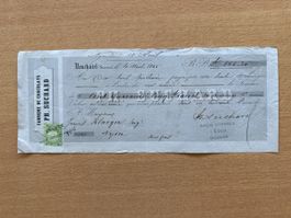 Facture Chocolat Suchard 1865 Signature M Suchard 
