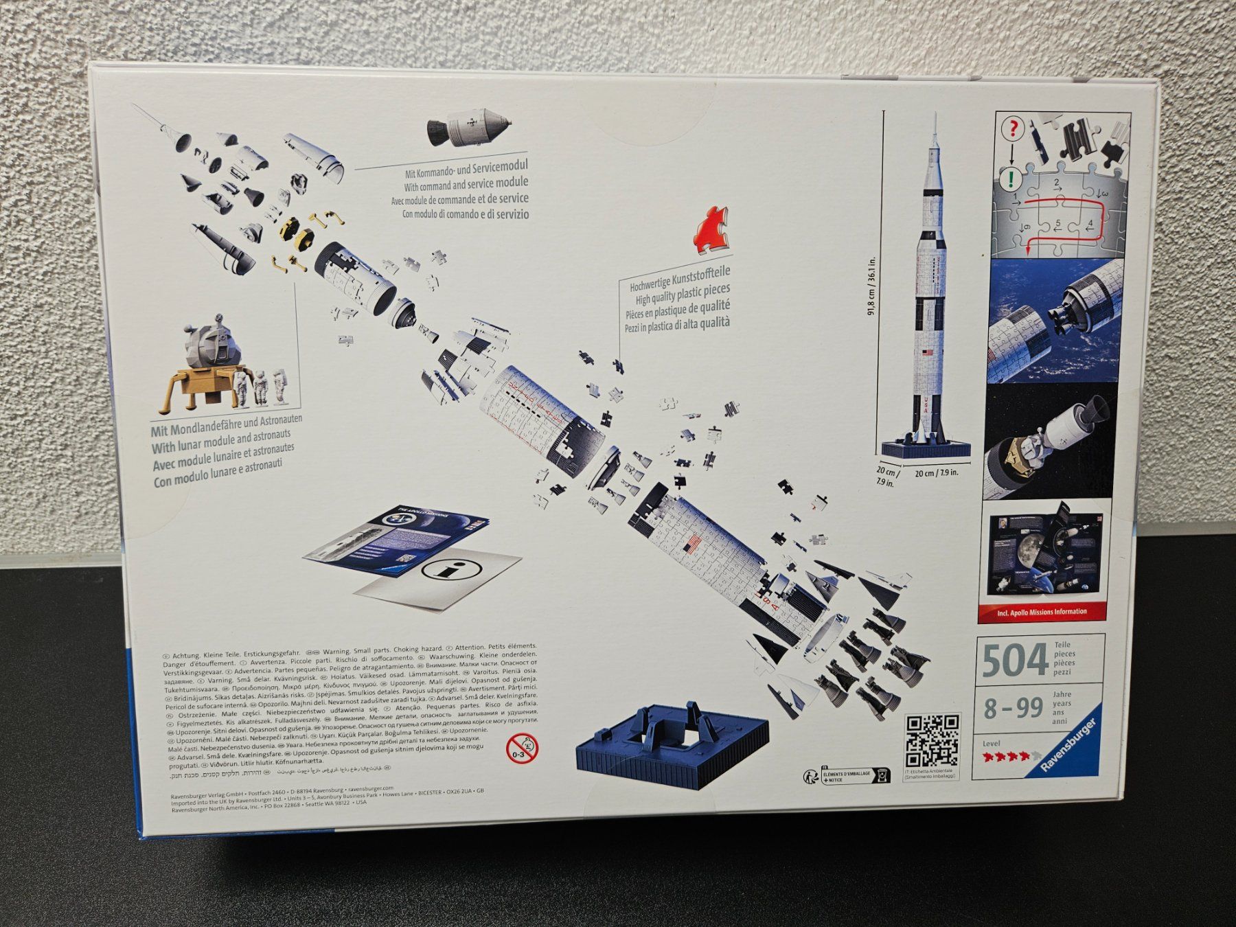 Ravensburger Puzzle: Neu - Ravensburger - 3D Puzzle Apollo Saturn V – Nuovo e nell'imballaggio originale da Dagmersellen venduto da Jarsetz_Restposten 1