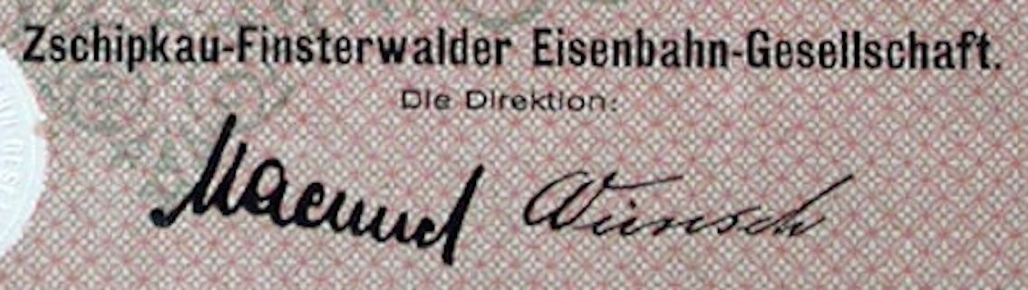 Documenti: Zschipkau-Finsterwalder Eisenbahn-Gesellschaft - 1928 – Usato da Solothurn venduto da Sgasche 1