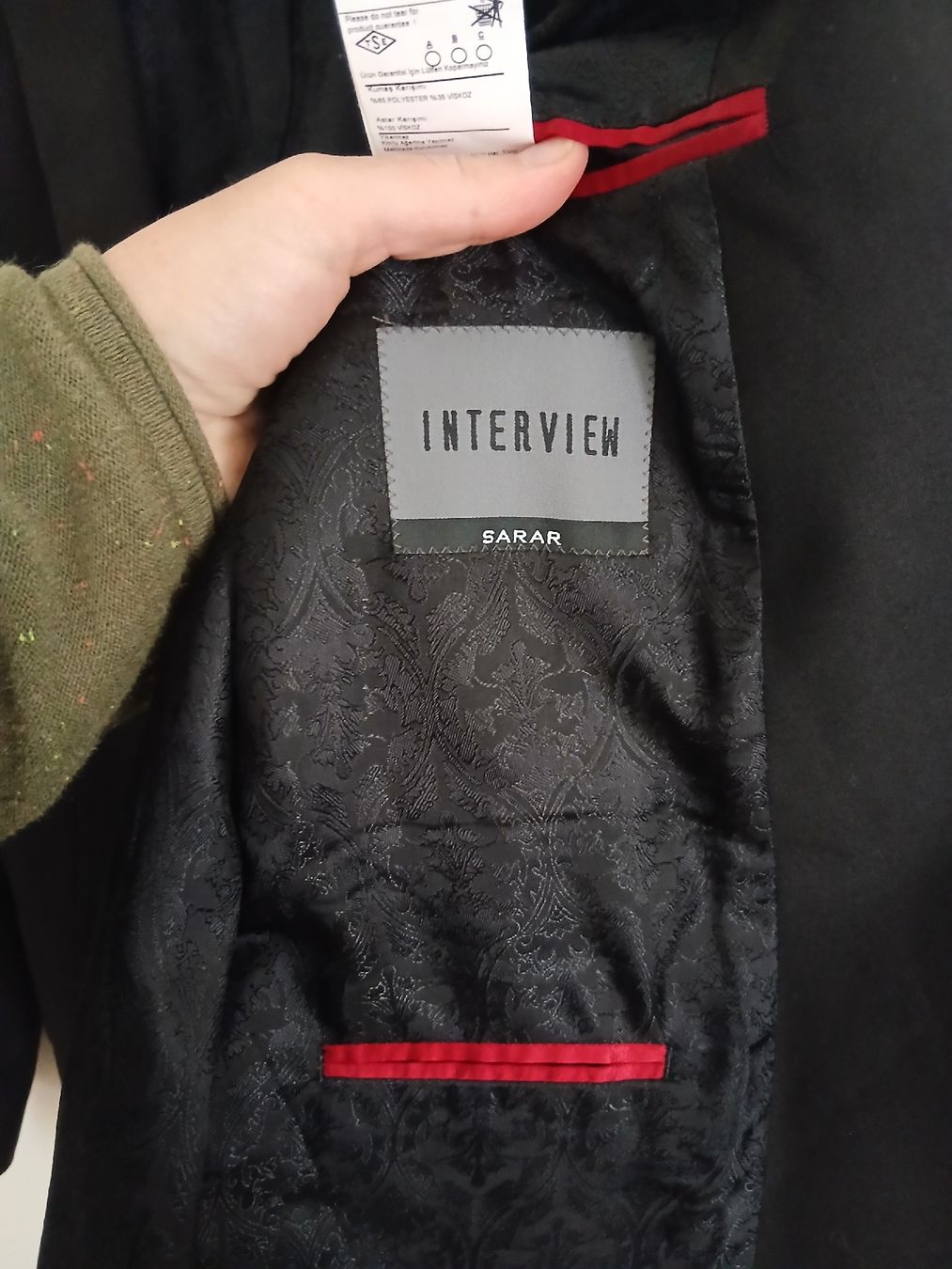 Giacche: Interview Sarar Black Men Jacket Size 52 – Nuovo (secondo la descrizione) da Wil SG venduto da tre_g2l7 3