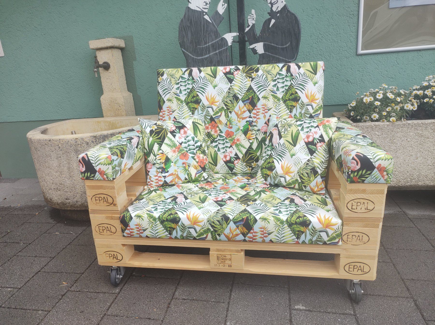 Divani: Outdoor Palletten-Sofa – Nuovo e nell'imballaggio originale da Rapperswil BE venduto da JakobInterieur 5